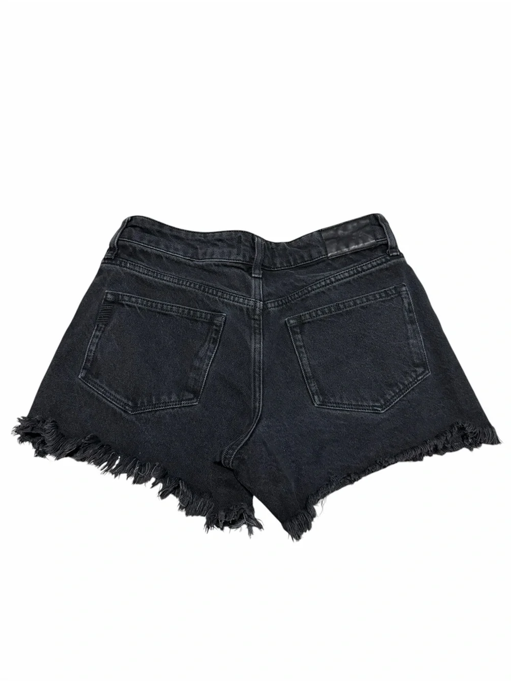 Paige Noella High Rise Cutoff Denim Shorts | Black Dove | Size 26